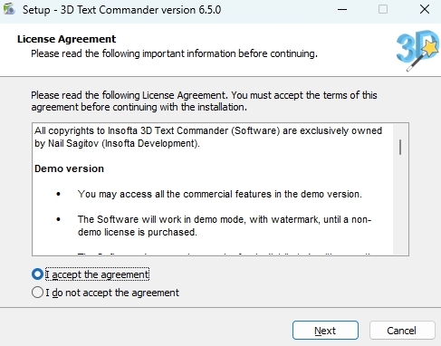 Insofta 3D Text Commander