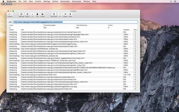 SiteSucker for Mac Screenshot