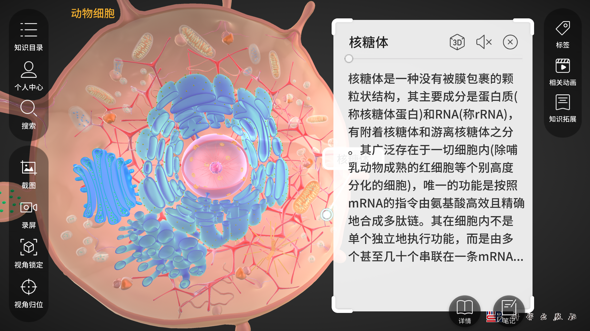 细胞生物学3D资源库系统第2张手机截图