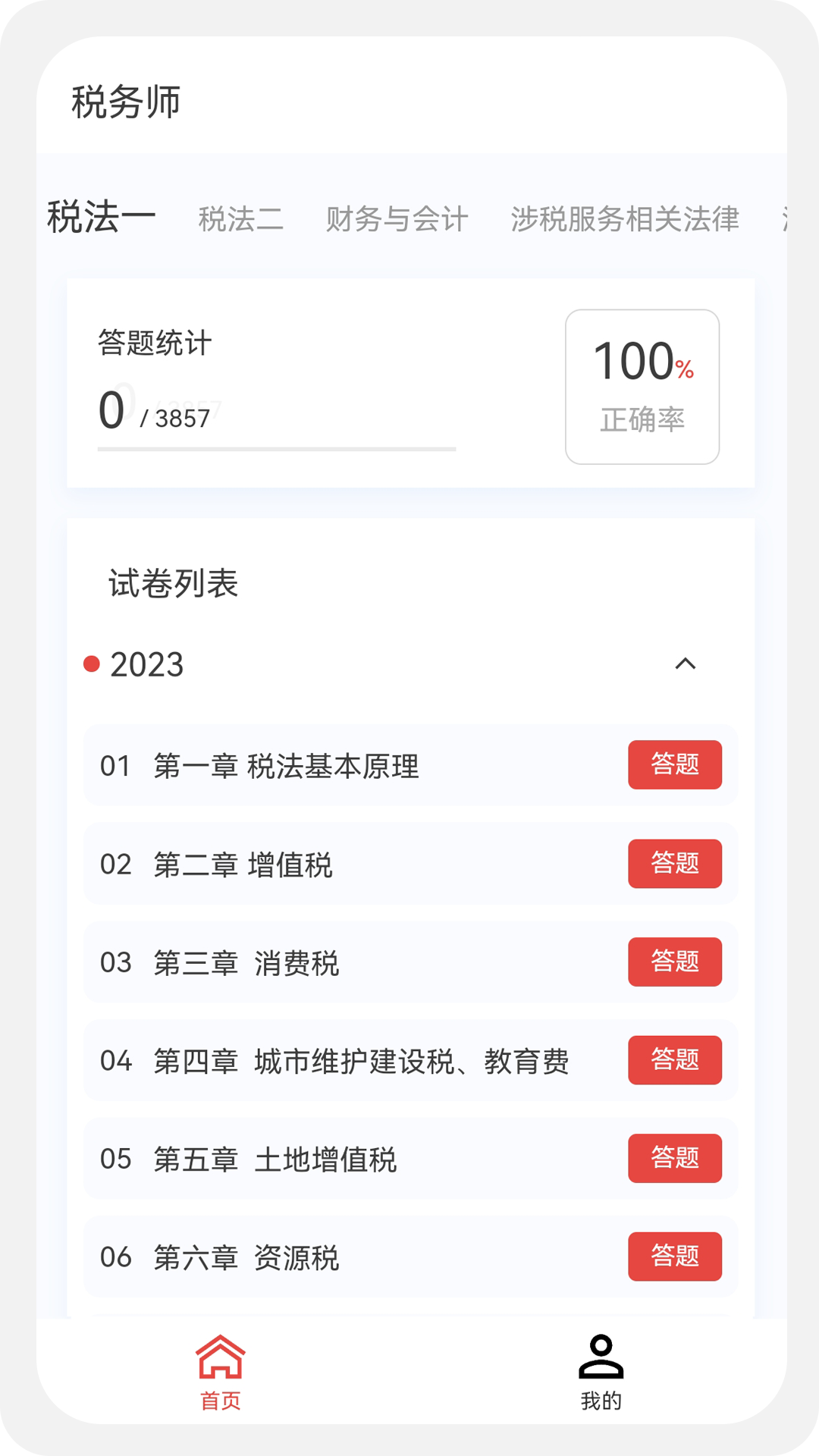 税务师100题库第4张手机截图