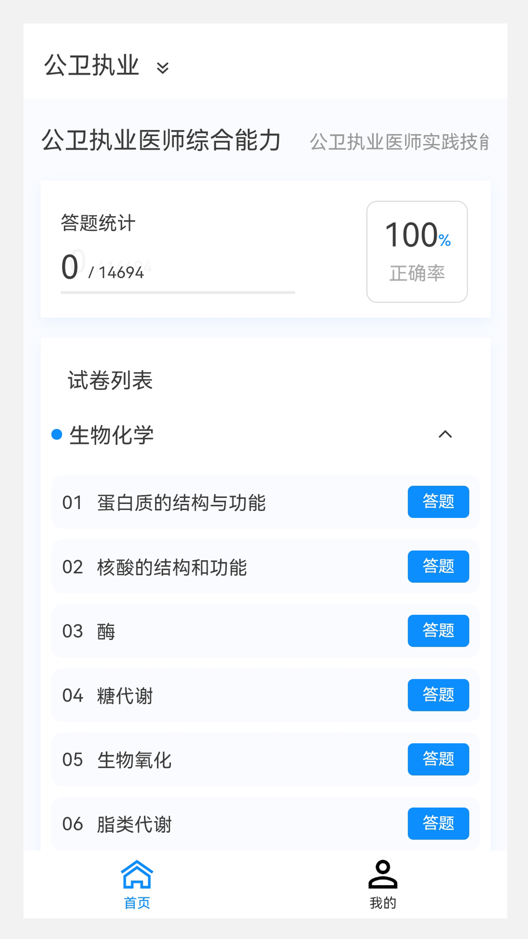 公卫执业医师100题库第2张手机截图