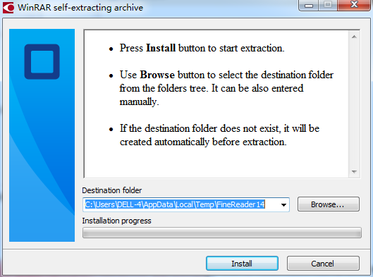 FineReader 14 installation screenshot