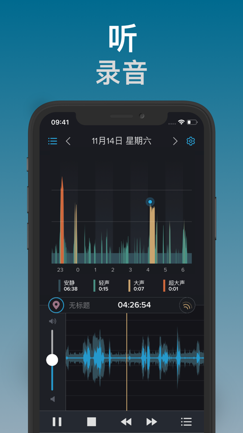 鼾声分析器ios第4张手机截图