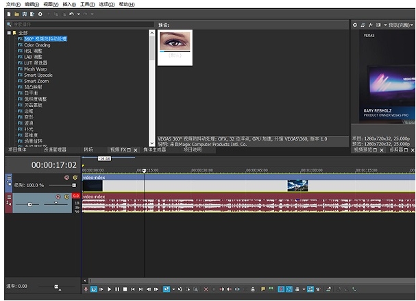 Vegas Pro 17功能图