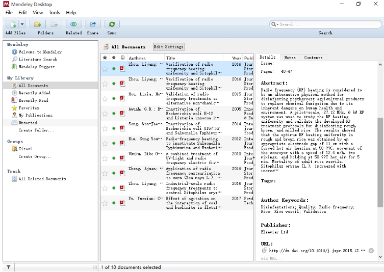 Endnote Features