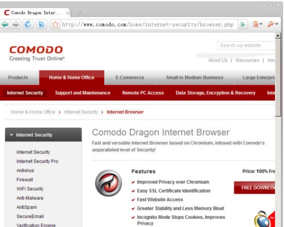 Comodo Dragon浏览器