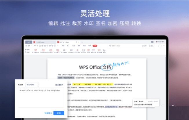 WPS论文撰写功能展示