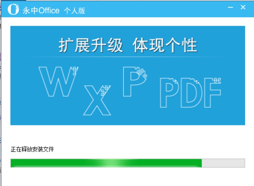 永中Office安装完成