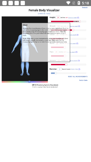 bodyvisualizer身材模拟器第3张手机截图