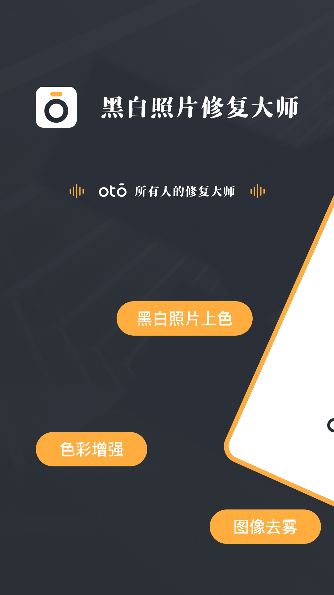 黑白照片修复大师OTO第1张手机截图