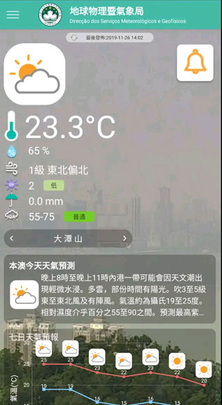澳门气象局app第2张手机截图