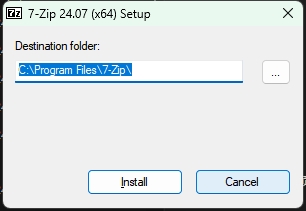 7-Zip Installation Steps Image