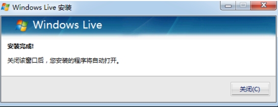 Windows Live Mail installation step 3