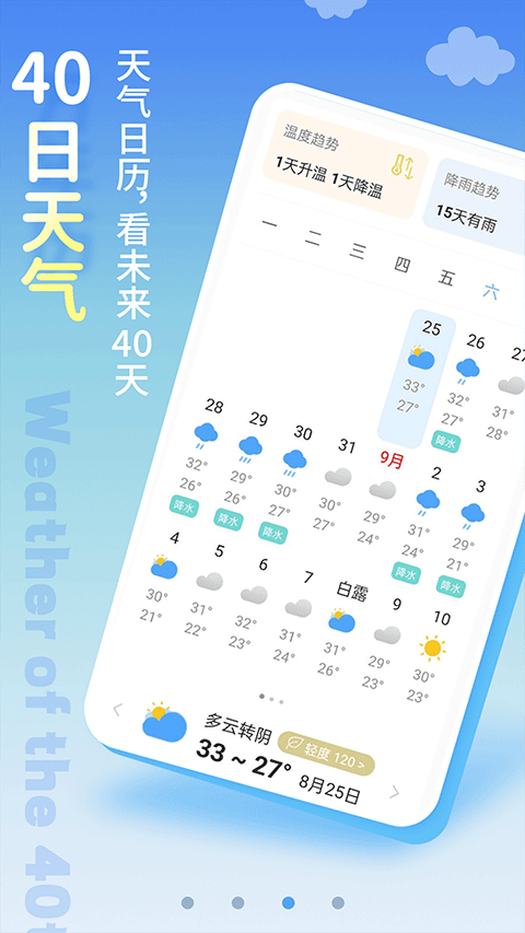 清新天气预报app第2张手机截图