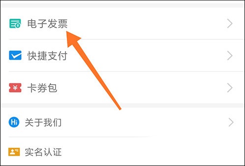 电子发票选项