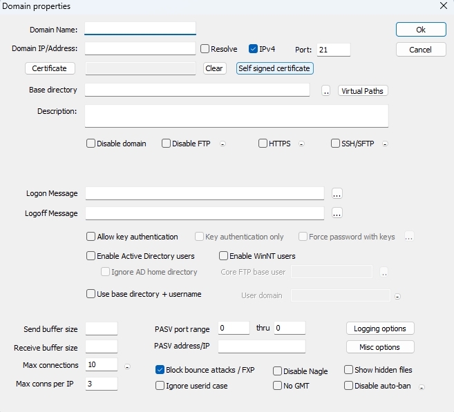 Core FTP Server